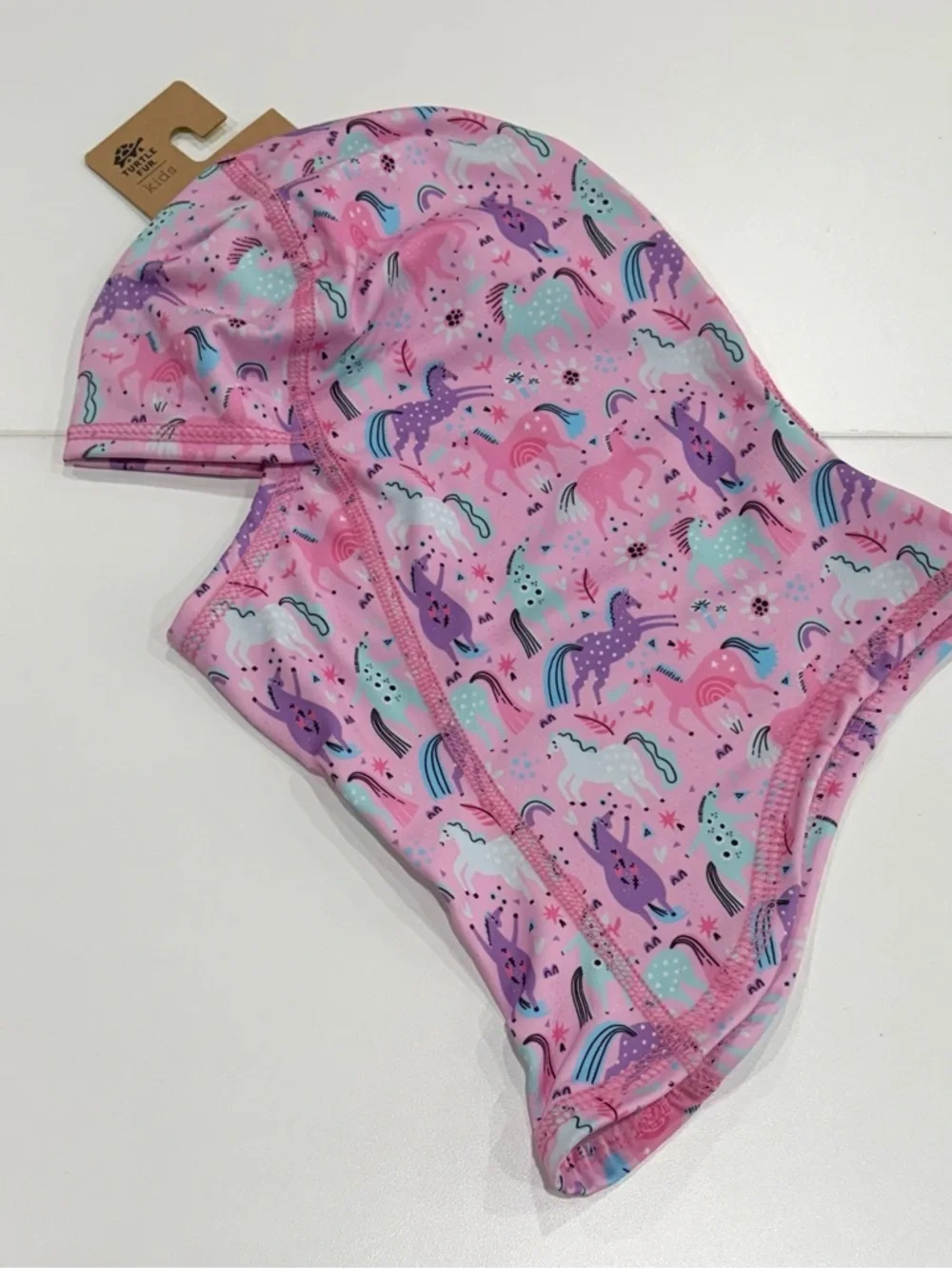 Turtle Fur Kids MaxClava Kids Pink Horses Balaclava Ski Snow Breathable NWT